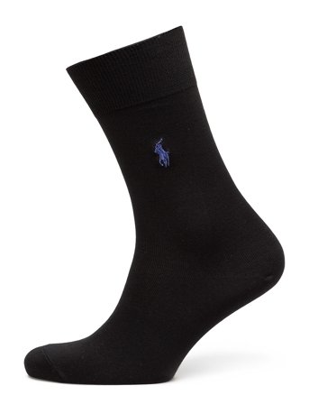 Polo Ralph Lauren Pony Flat-Knit Trouser Socks - Black - 43-46
