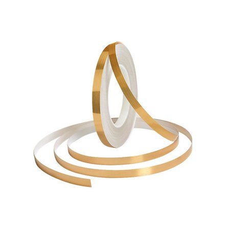 Gull Selvklebende Dekorativ Tape for Fliser (0,5 cm x 50 m) for Gulv, Vegger, Tak, Dør- og Vindusdekorasjon