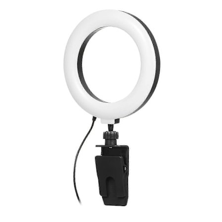 6' Ring Light för Laptop, Dator Clip Video Fill Light Konferens Ring Beauty Live Light för Zoom Möten, Smink, Selfie, Tiktok, (Dimbar [DB]