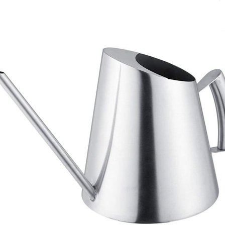 Vattenkanna i rostfritt stål för krukväxter, lång pip, modern