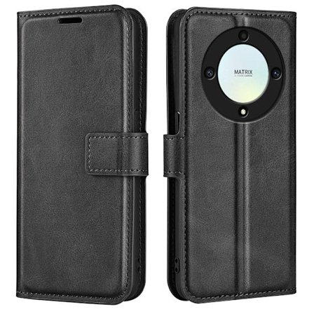 Læderetui med Pung til Honor X9a - Sort