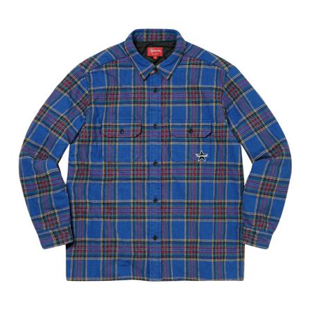 Supreme, Shirts Blauw, Heren, Maat:L