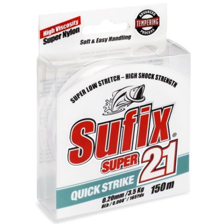 Sufix Super 21 Mono 150m Klar 0,18mm