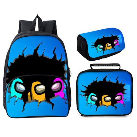 Among Us School Bag Tredelad 16" Ryggsäck Style 7