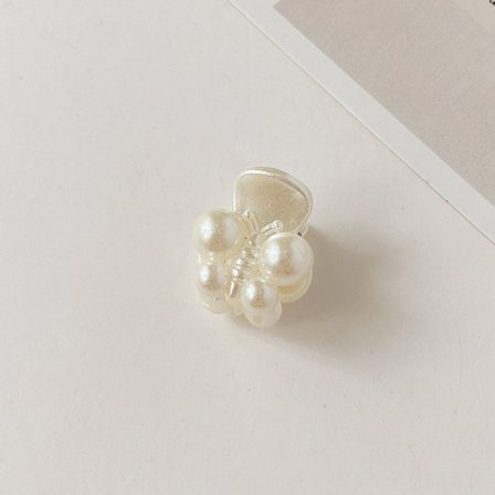 1 retro koreansk liten pärlhårklämma (liten trollslända pärlklämma)