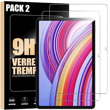 Skärmskydd - E.F.CONNECTION - för Xiaomi Redmi Pad Pro - Härdat glas - Repåter - Paket med 2