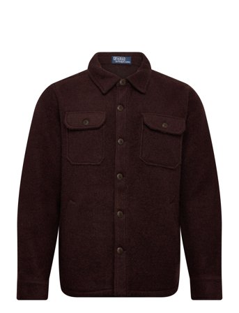 Polo Ralph Lauren Felted Wool-Blend Overshirt - Brown - L