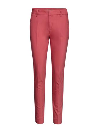 Abbey Night Pant Sustainable Bukser Med Lige Ben Lyserød MOS MOSH
