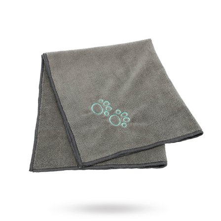 Trixie - Microfiber Handduk Top-Fix - Grå - Pälsvård