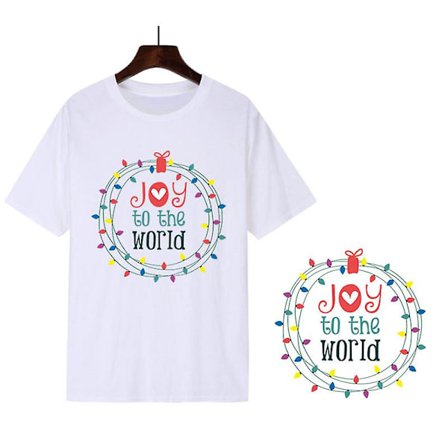 Julemærker Stryge Applikationer Kompatible med Tøj Varmeoverførsel Mærke DIY