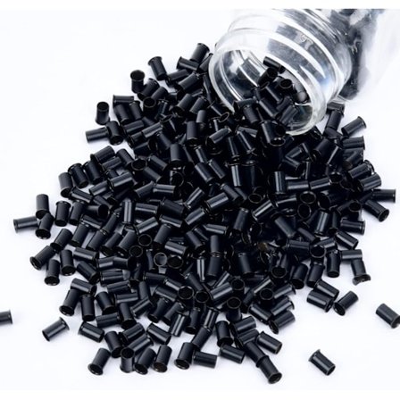 Mordely 3,4 mm Microlink Beads Icke-silikonkopparrör Pärlor Lås Micro Link Ring för hårförlängning (1000st)