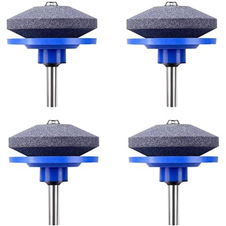 Plensliper, 4 stk Universal Plensliper for Rotasjonsblad Hage Grinder Hjul Stein for Elektrisk Drill Hånddrill Reparasjonssett