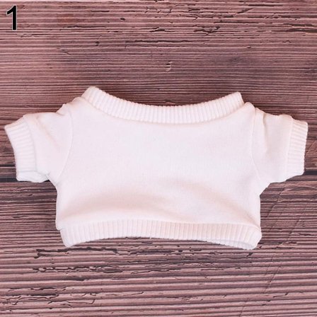 20 cm T-shirt för dockakläder Tecknad docka 1 1 1