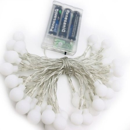 Fairy Lights Dekoration, Bærbare Batteridrevne Lyskæder Vandtætte 8 Lystilstande, Sikker at Røre Ved Varmt Hvidt Lys til Indendørs Udendørs