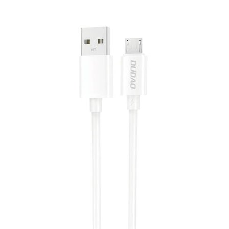 Dudao MicroUSB-kabel 2A 1m - Hvit