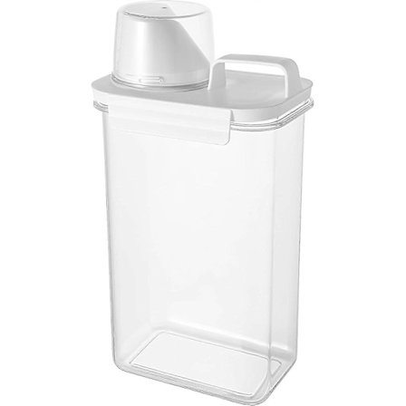 2300ML Vaskepulver Opbevaring, Vaskemiddel Dispenser Vaskepulver Opbevaring Doseringskugle Flydende Vaskemiddel Vaskemiddel