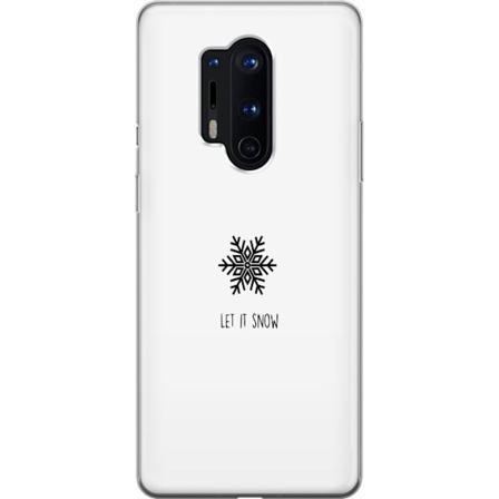 OnePlus 8 Pro Gennemsigtig cover Lad det sne