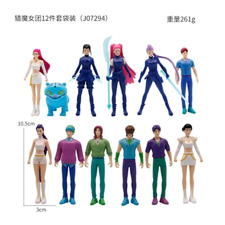 12 stk. K-POP Demon Hunter figur blindboks trendy leketøysdukke ornament