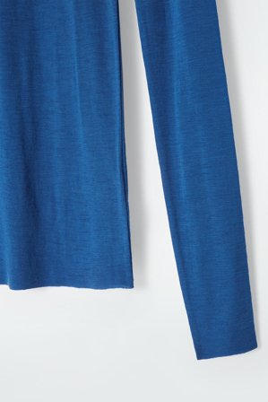 COS Women's Top De Cuello Perkins De Lana Merino in Azul