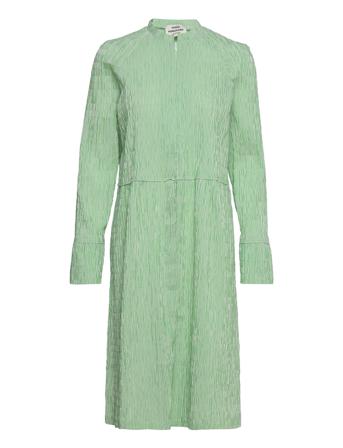 Crinckle Pop Dupina Dress Knälång Klänning Grön Mads Nørgaard