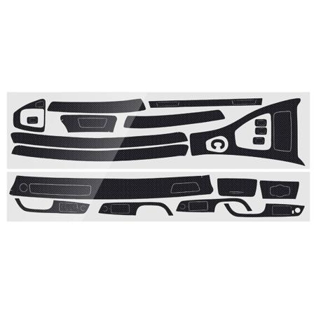 15 STK Bilinteriør dekorativt klistermærke 5D blank kulfiberbeklædning til 3-serie E90 E92 E93 2005-2012 Carbon Fiber Pattern