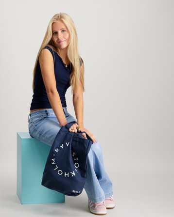 RYVLS Boatneck Top Blå T-skjorter Jente - Kids Brand Store