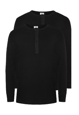 Resteröds 2-pack Ekologisk Bomull, Grandpa, Svart T-shirts Herr L