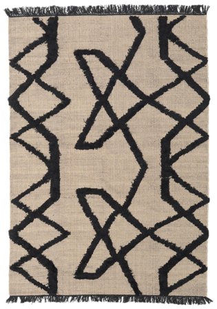 Tapete Lã Boho Fish Bege