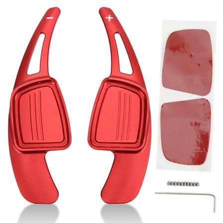 Aluminiumslegering Paddle Shifter Forlengelse for Audi A3 8V A4 A5 B9 B9.5 A7 Q3 Q5 2017 Pluss Rød