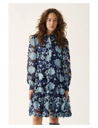 Star Ls Dress Blue Noella