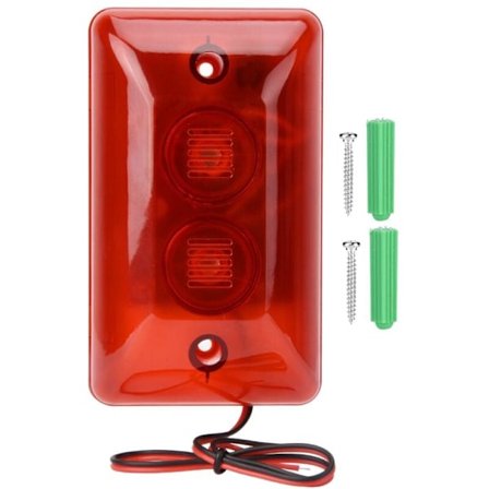 12V Trådløs Alarm Sirene med Blinkende Lys og Lyd Sikkerhetsalarmsystem