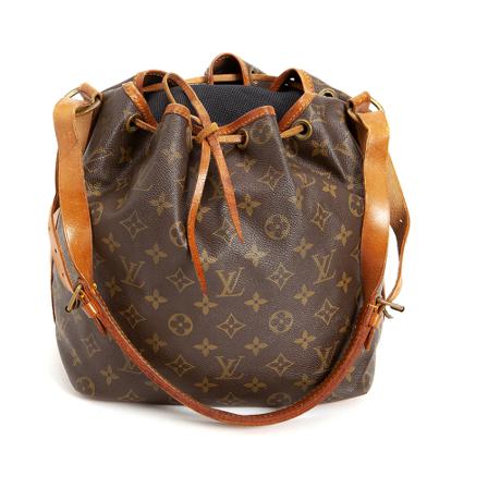 Louis Vuitton Vintage Pre-Owned Petit any monogram Tas , Bruin , Dames , Maat: ONE Size Vintage Tassen