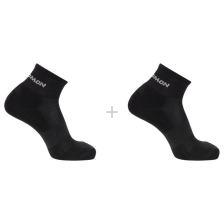 Salomon - Uniseks sokken Evasion Ankle 2-pack - Black / Black