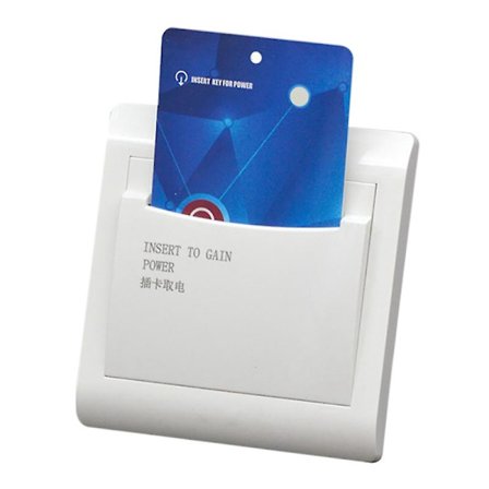 Hotellrom-veggbryter med 3 kort, 40A energisparende innleggstast for strøm