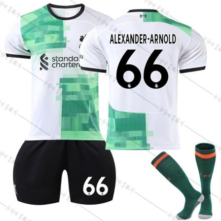 23 Liverpool udebanefodboldtrøje NR 66 Alexander-Arnold trøjesæt #18