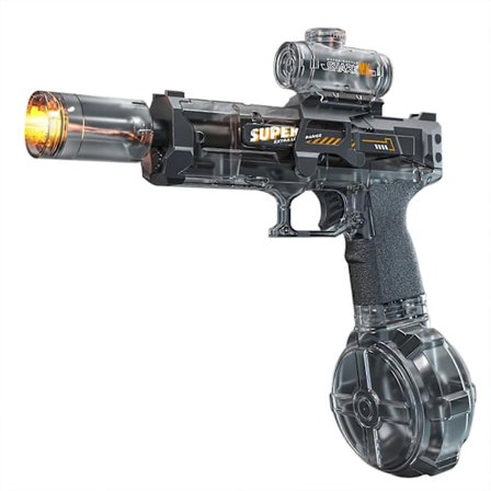 Elektrisk vandpistol, lang rækkevidde, automatisk vandsprøjtepistol med lysende vandblastere til børn og voksne [YJD]