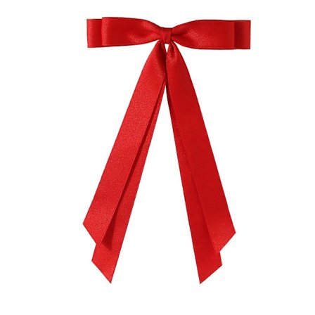 Rusetti-aiheinen hiusklipsi, kaksikerroksinen muotoilu, sileä satiinirusetti, yksivärinen hiuspinni