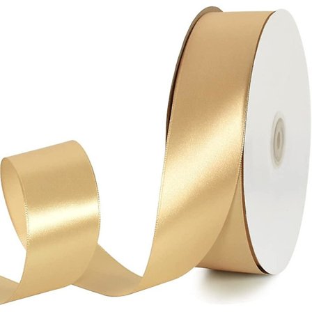 1-1/2 tommer (40 mm) x 100 yards Guld Bredt Satinbånd Ensfarvet Stofbånd til Gaveindpakning Stolbånd Valentinsdag Bryllup Fødselsdagsfest Dekoration
