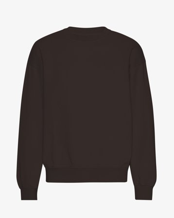 Organic Oversized Crew - Coffee Brown XS