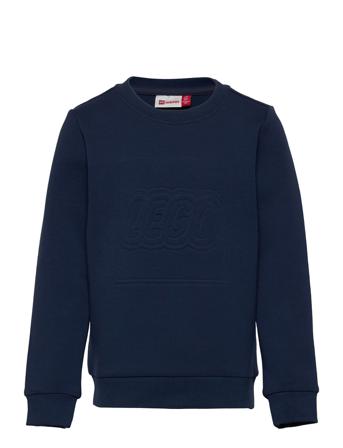 Lwsky 100 - Sweatshirt Sweatshirt Trøje Blå Lego Wear
