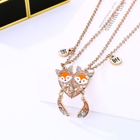 Venskabskæde 2 stk. Bedste veninder Halskæder Matchende Bff Halskæder Magnetiske Halskæder Venskab Gaver