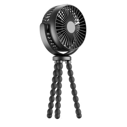 Blæksprutte Fan Stroller Fan SORT 5200MAH 5200MAH