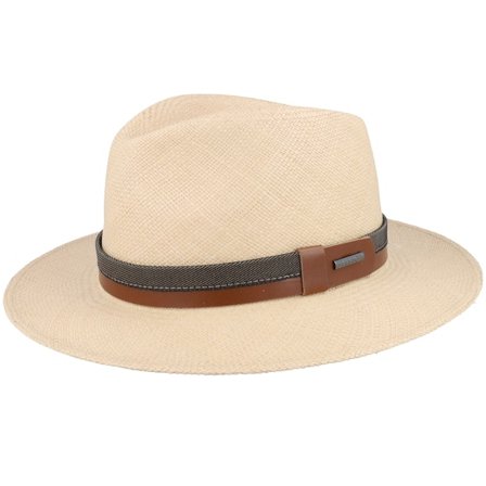 Stetson - Traveller Panama Natural Straw Hat Straw Beige Hat - @ Hatstore