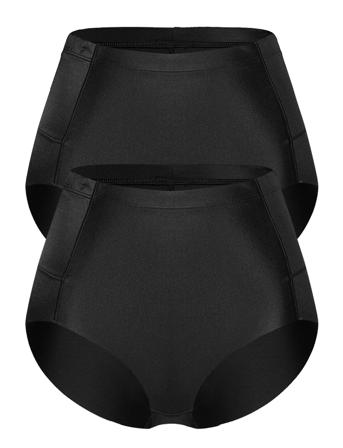 Ov-Shaping Brief Lingerie Panties High Waisted Panties Svart Hunkemöller