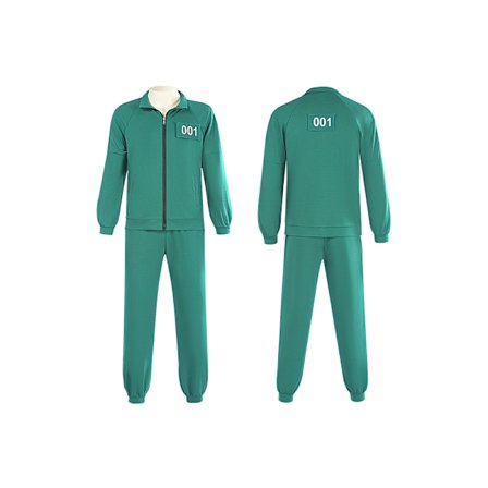 Squid Game Spiller 001/456 Voksen Cosplay Sportoverall