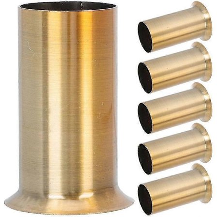 6 stk. Flangefatningshylster Lampefodshylster E14 Fatning Lysekrone Lampeholder Rør