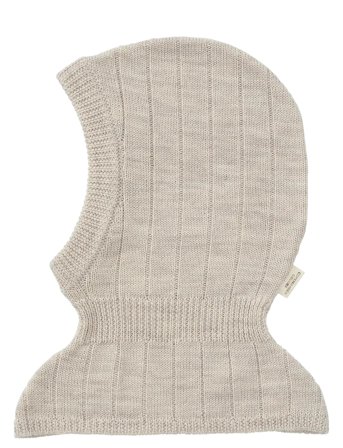 Copenhagen Colors Merino Rib Knitted Balaclava - Cream - 9M/3Y
