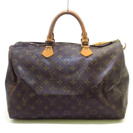 Louis Vuitton Vintage, Pre-owned Speedy 35 Monogram Handbag Bruin, Dames, Maat:ONE Size
