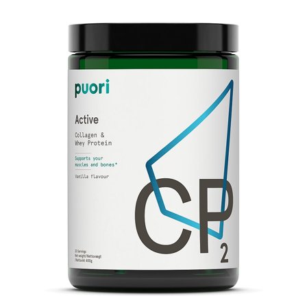 Puori CP2 Active Kollagen og Valleprotein Vanilla 400 g, Helse & Madvarer, Gryn, Flager & Drys, Drys