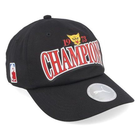 Puma - Svart unconstructed Keps - Basketball Lc Cap Black Dad Cap @ Hatstore